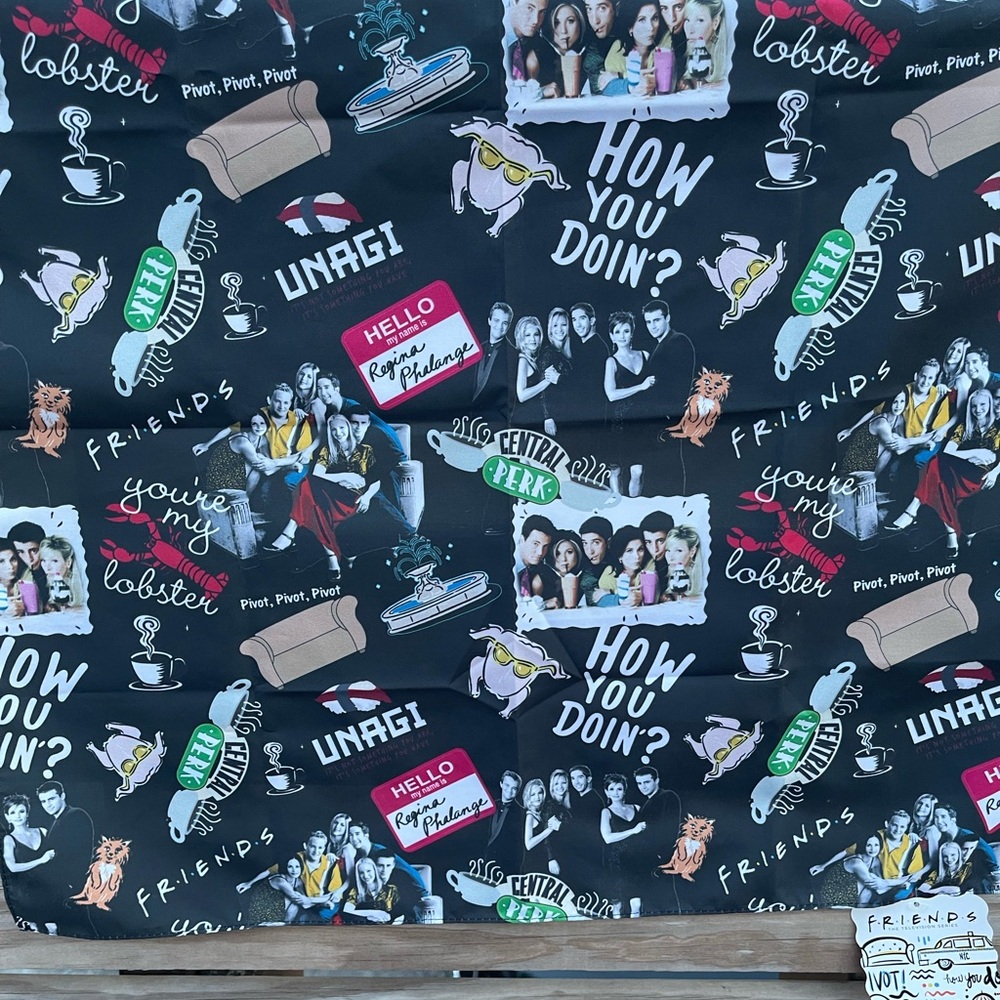 Friends TV Show Themed Fabric